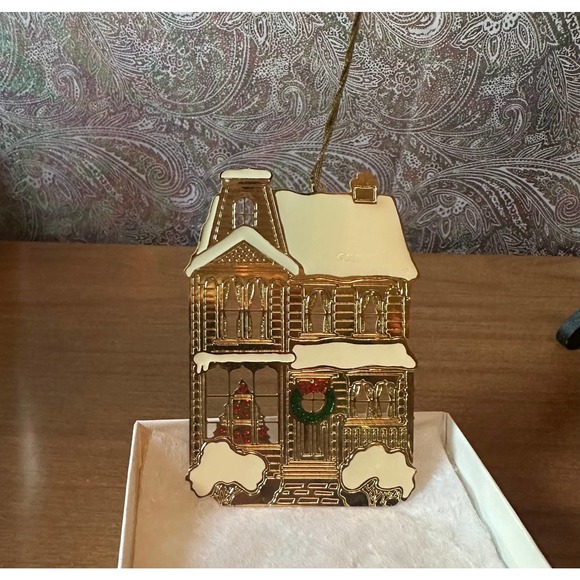 Vintage 24K plated Christmas ornament - Picture 2 of 10